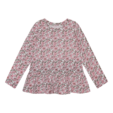 Billede af BIRKHOLM Peplum Bluse Sakura Blomster